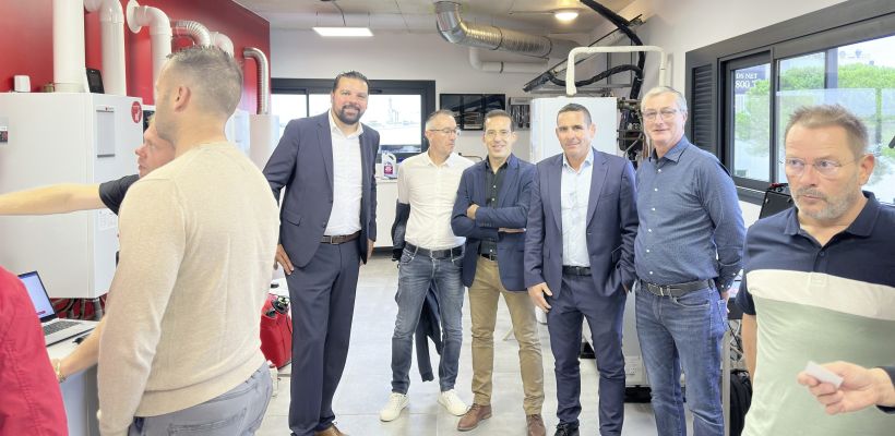 Inauguration du centre de formation de l'Académie des techniciens, mutualisé avec Saunier Duval et BWT.